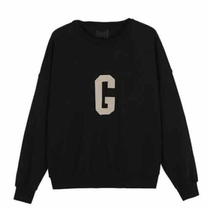 Essentials FOG Seventh Collection “G” Crewneck Sweatshirt Black
