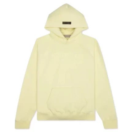 Fear of God Essentials Full Zip Up Yellow Hoodie