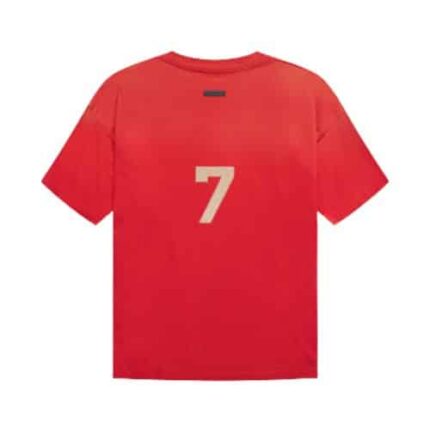 Essentials Fear of God Red 7 T-Shirt