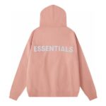 Fear of God Essentials Classic Fleece Reflective Hoodie Green