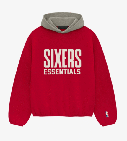 Essentials Sixers Pullover Hoodie Red