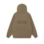 Essentials Fear of God Pullover Wood Hoodie