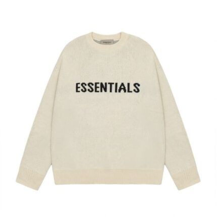 Essentials Classic Round Neck Apricot Sweaters